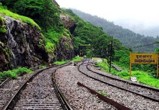 果阿邦的Dudhsagar火车站