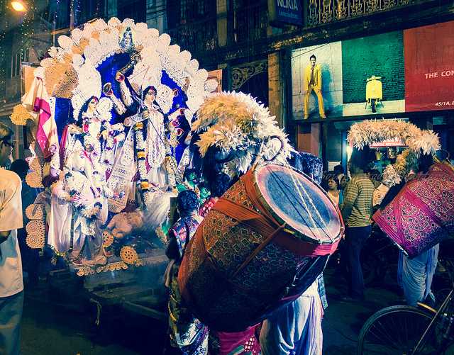 加尔各答Durga Puja 2017庆祝活动