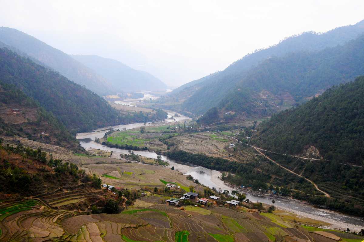 不丹的普纳卡山谷