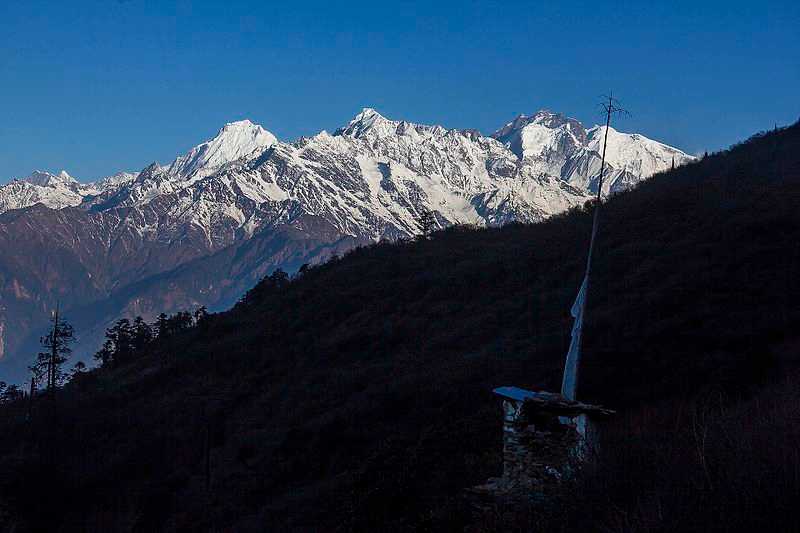 喜玛尔山脉，Suryachaur，尼泊尔露营