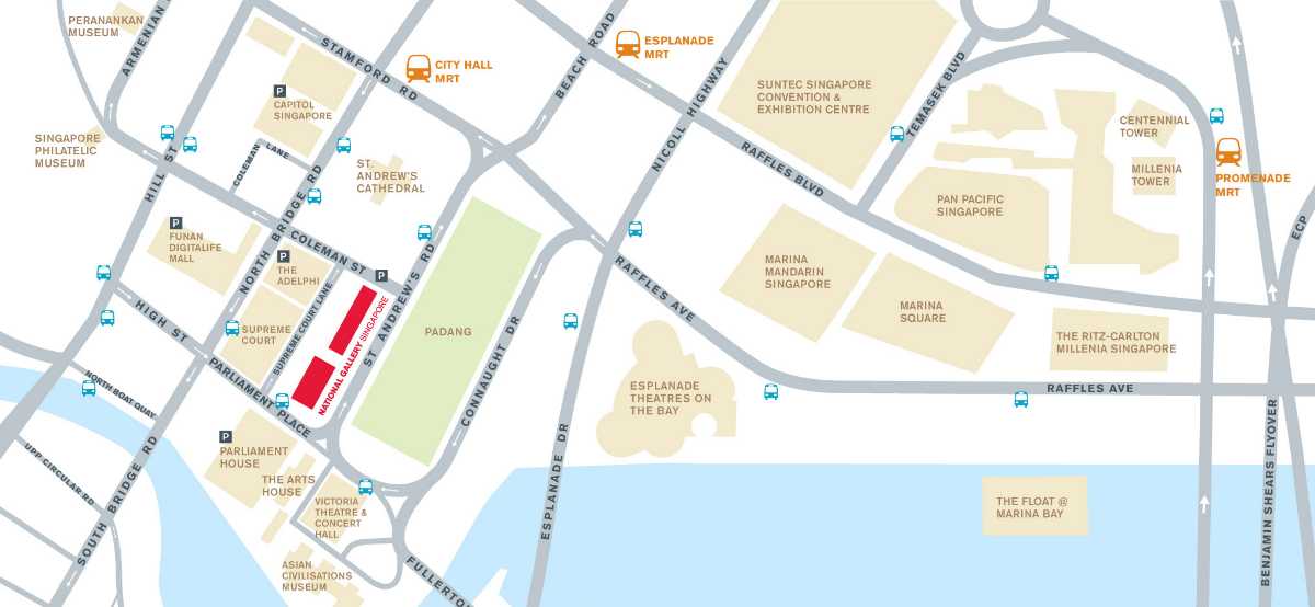 新加坡国家美术馆地图