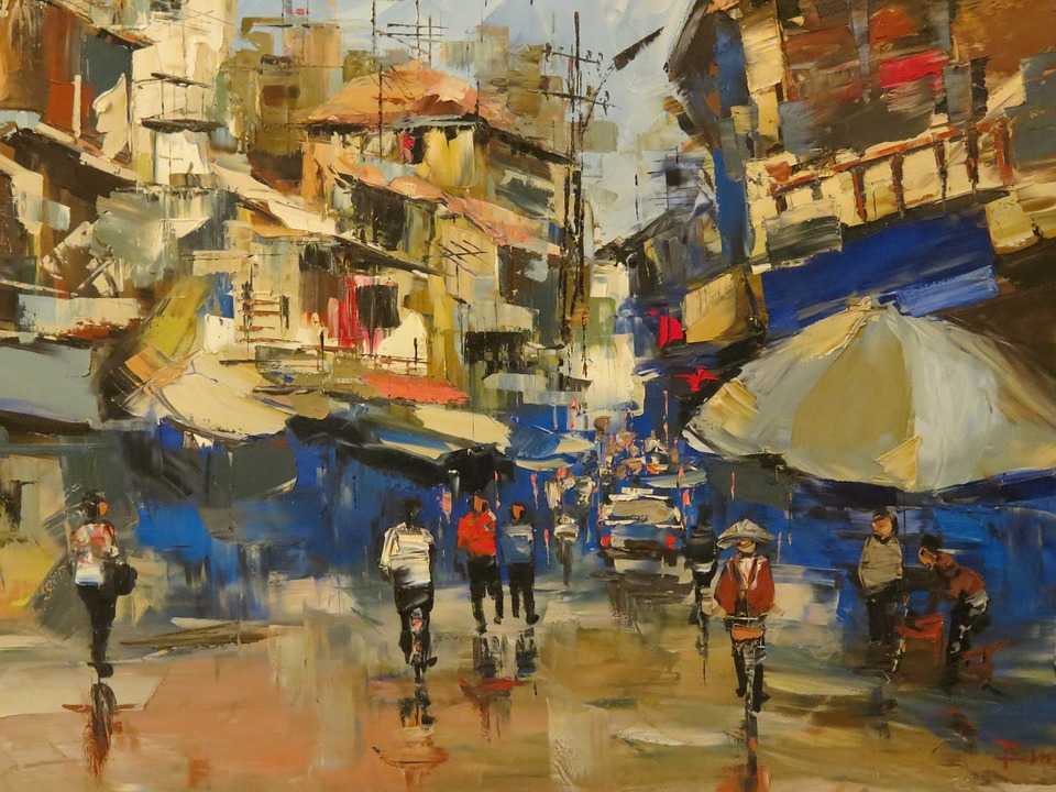 越南艺术，河内老城区